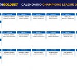 Calendario Champions League 19-20