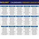 Calendario Premier League 19-20