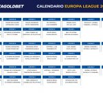 Calendario 19-20 Europa League