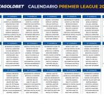 Calendario Premier League 19-20